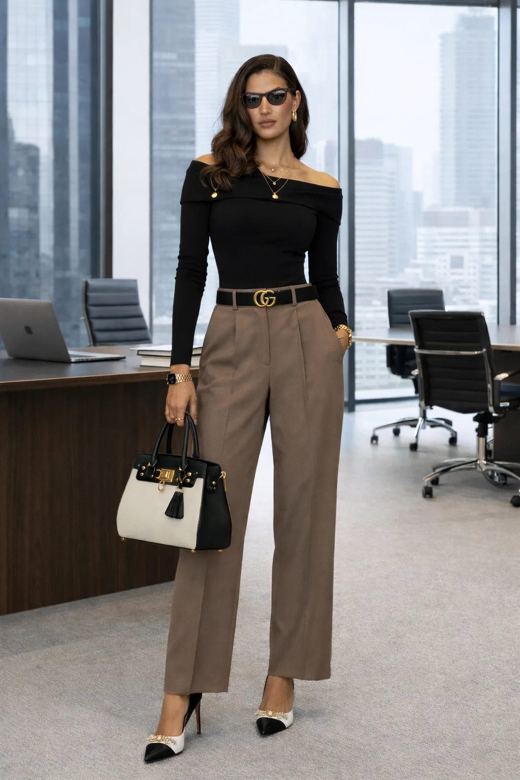 Model wearing styled outfit